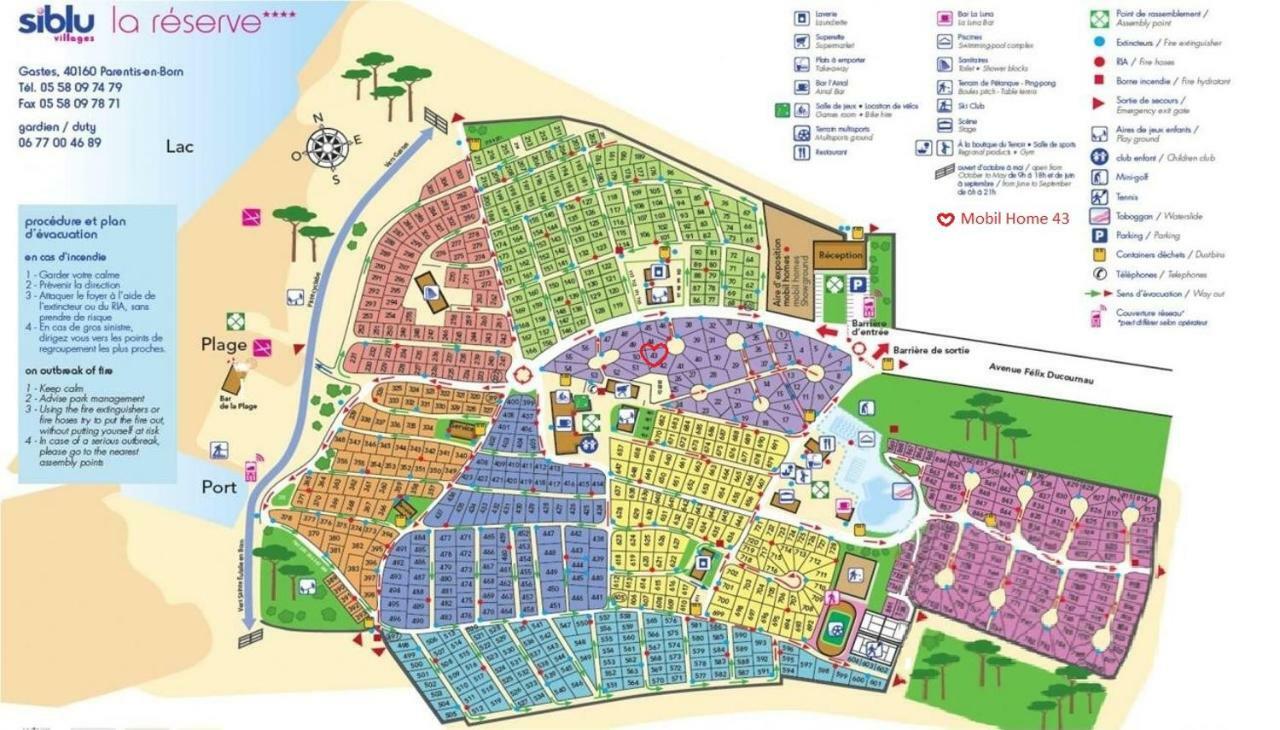 Mobil Home 43 Dans Camping 4 Etoiles Gastes Kültér fotó